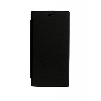 Flip Cover For Micromax Canvas Express 4g Q413 Black By - Maxbhi.com
