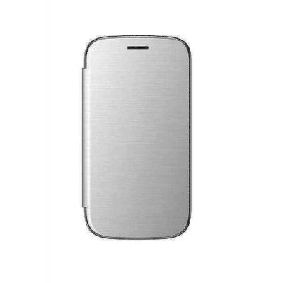 Flip Cover For Lava Iris 408e Silver By - Maxbhi.com