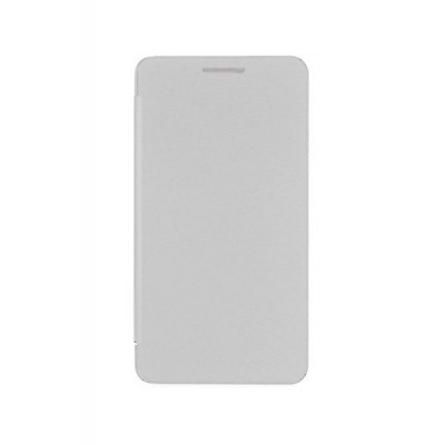 Flip Cover For Videocon Infinium Z51 Blaze White By - Maxbhi.com