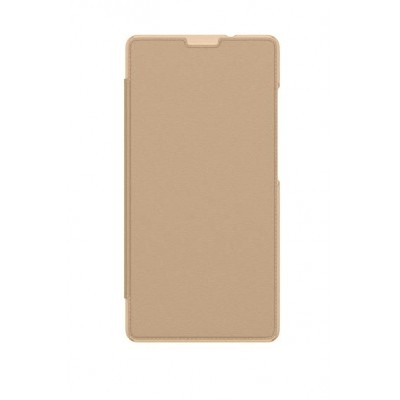 Flip Cover For Infinix Hot 2 Gold By - Maxbhi.com