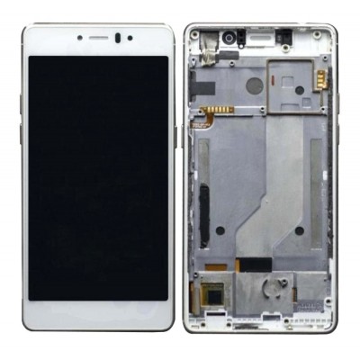 Lcd With Touch Screen For Lyf Water 8 White By - Maxbhi Com