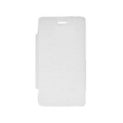 Flip Cover For Intex Aqua T4 White By - Maxbhi.com