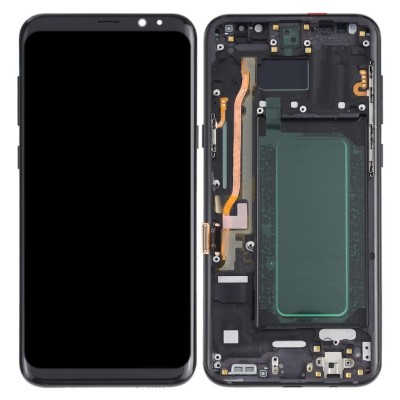 Lcd With Touch Screen For Samsung Galaxy S8 Black By - Maxbhi Com
