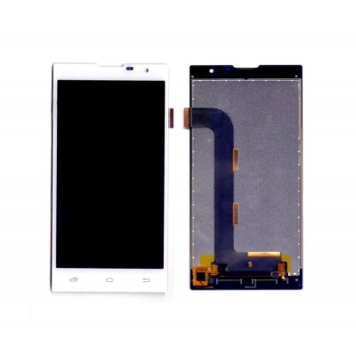 Lcd With Touch Screen For Intex Cloud String Hd White By - Maxbhi Com