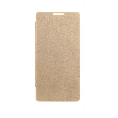 Flip Cover For Intex Aqua 4.5 Pro Champagne By - Maxbhi.com