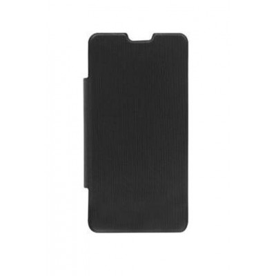 Flip Cover For Intex Aqua V 3g Black By - Maxbhi.com