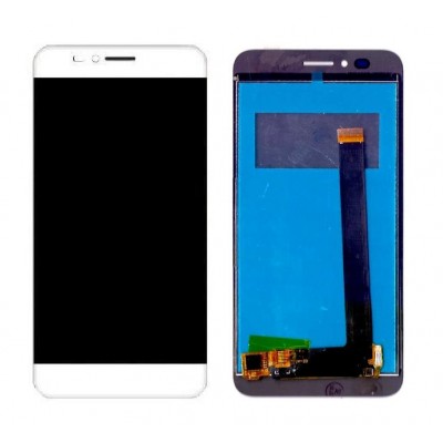 Lcd With Touch Screen For Intex Aqua S7 White By - Maxbhi Com