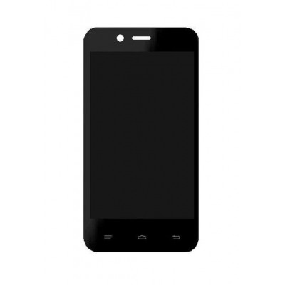 Lcd With Touch Screen For Lyf Flame 4 Black By - Maxbhi.com