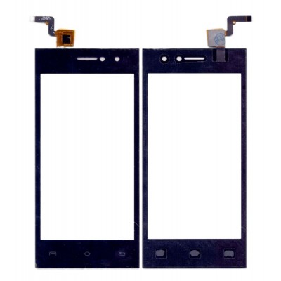 Touch Screen Digitizer For Lava A76 Plus Black By - Maxbhi Com