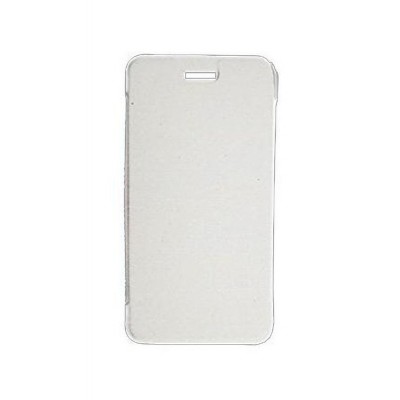 Flip Cover For Lava A48 White By - Maxbhi.com