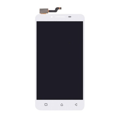 Lcd With Touch Screen For Lenovo A6600 White By - Maxbhi Com