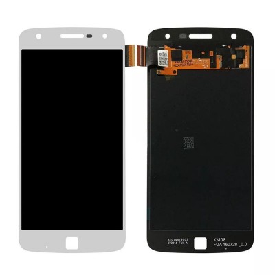 Lcd With Touch Screen For Moto Z Play 32gb White By - Maxbhi Com