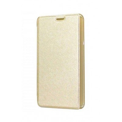Flip Cover For Micromax Bolt Supreme 4 Black Gold By - Maxbhi.com