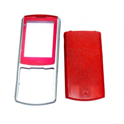 Full Body Housing For Samsung S3310 Red Silver - Maxbhi Com
