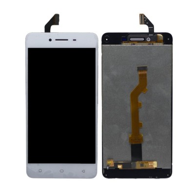 Lcd With Touch Screen For Oppo A37 White By - Maxbhi Com