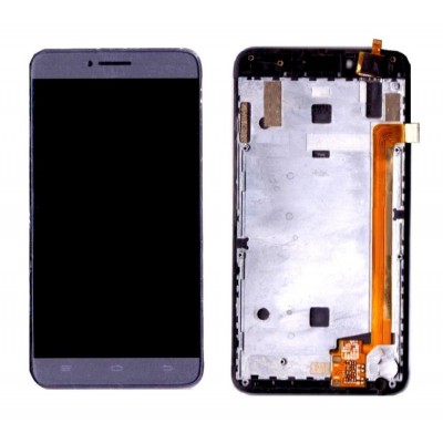 Lcd With Touch Screen For Intex Aqua Sense 5 1 Black By - Maxbhi Com