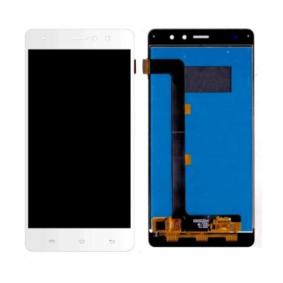 Lcd With Touch Screen For Lava X50 Plus White By - Maxbhi Com