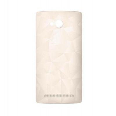 Back Panel Cover For Intex Cloud Matte White - Maxbhi.com