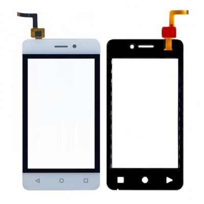 Touch Screen Digitizer For Intex Aqua 4g Strong 8gb White By - Maxbhi Com