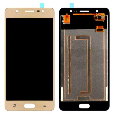 Lcd With Touch Screen For Samsung Galaxy J7 Max Gold By - Maxbhi Com