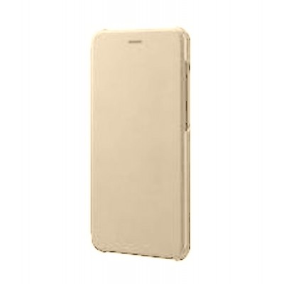 Flip Cover For Huawei P8 Lite 2017 Gold By - Maxbhi.com