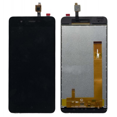 Lcd With Touch Screen For Yu Yunique 2 Yu5011 Black By - Maxbhi Com