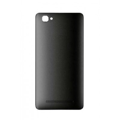 Back Panel Cover For Intex Aqua Power Iv Black - Maxbhi.com