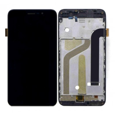 Lcd With Touch Screen For Panasonic P85 Grey By - Maxbhi Com