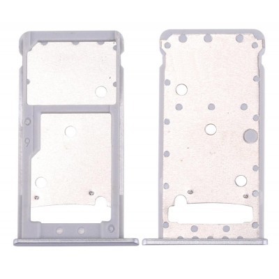 Sim Card Holder Tray For Huawei Y7 Prime Silver - Maxbhi Com