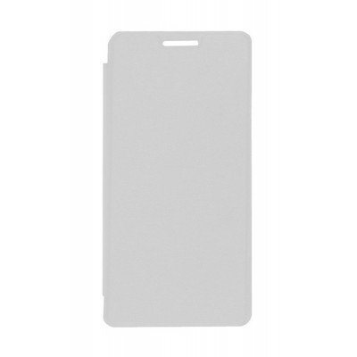 Flip Cover For Panasonic Eluga A3 Silver By - Maxbhi.com