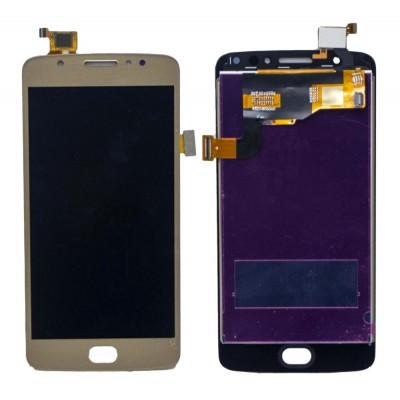 Lcd With Touch Screen For Moto E4 Gold By - Maxbhi Com