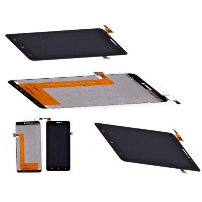 LCD with Touch Screen for Lenovo S850 - Blue (complete assembly folder)