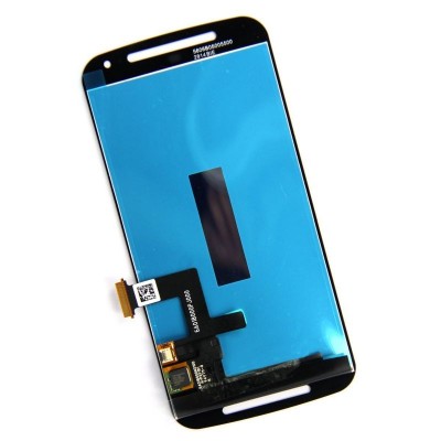 Display for Motorola Moto G 4G Dual SIM - 2nd gen - Black (complete assembly folder) (Combo Folder) by Maxbhi.com