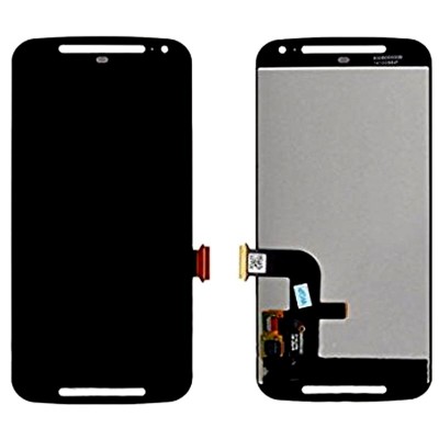 Display for Motorola Moto G 4G Dual SIM - 2nd gen - Black (complete assembly folder) (Combo Folder) by Maxbhi.com