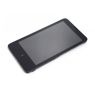 LCD with Touch Screen for Nokia X Dual SIM RM-980 - Blue (complete assembly folder)