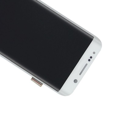 LCD with Touch Screen for Samsung Galaxy S6 edge Plus Duos - White (complete assembly folder)