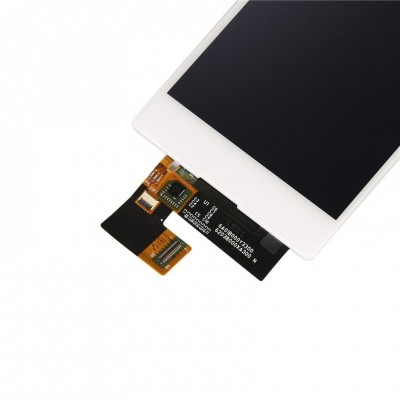 LCD with Touch Screen for Sony Xperia M5 Dual - White (complete assembly folder)