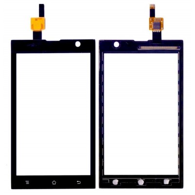 Touch Screen Digitizer For Intex Cloud Y2 Black By - Maxbhi Com