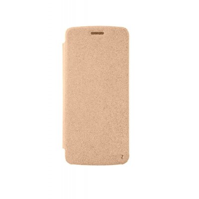 Flip Cover For Moto Z 2017 Gold By - Maxbhi.com