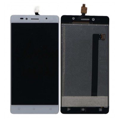 Lcd With Touch Screen For Intex Aqua Shine 4g White By - Maxbhi Com