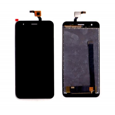 Lcd With Touch Screen For Lyf Water 11 Black By - Maxbhi Com