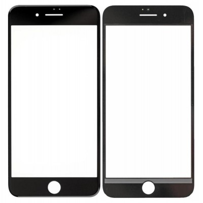 Replacement Front Glass For Apple Iphone 8 Plus Black By - Maxbhi Com