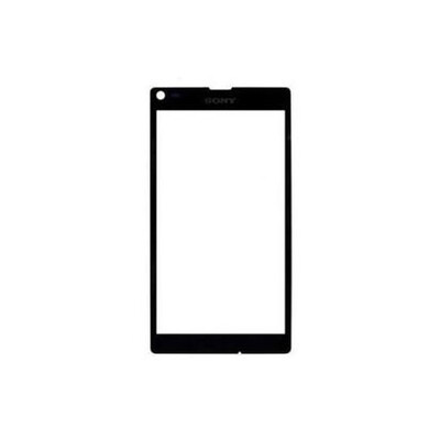 Replacement Front Glass For Sony Xperia L Black By - Maxbhi.com