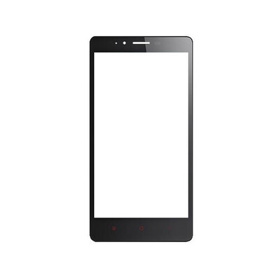 Replacement Front Glass For Xiaomi Redmi Note Silver By - Maxbhi.com