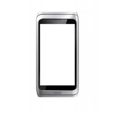 Replacement Front Glass For Nokia E7 Black By - Maxbhi.com