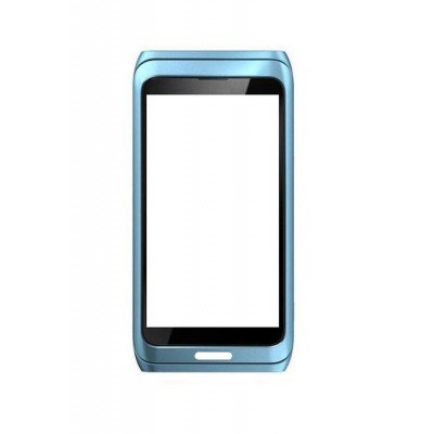 Replacement Front Glass For Nokia E7 Blue By - Maxbhi.com
