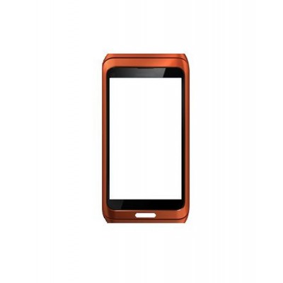 Replacement Front Glass For Nokia E7 Orange By - Maxbhi.com