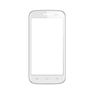 Replacement Front Glass For Micromax Canvas Turbo Mini White By - Maxbhi.com