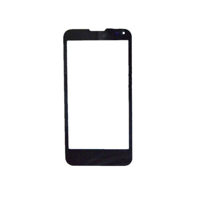 Replacement Front Glass For Panasonic T41 Black By - Maxbhi.com
