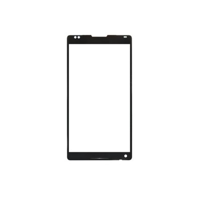 Replacement Front Glass For Sony Xperia Zl C6502 Black By - Maxbhi.com